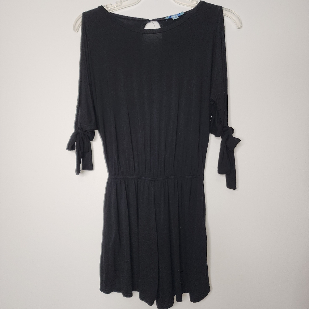 She and SKY lightweight black romper Medium